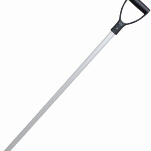 Schop steel alum. + handvat black 28x105cm