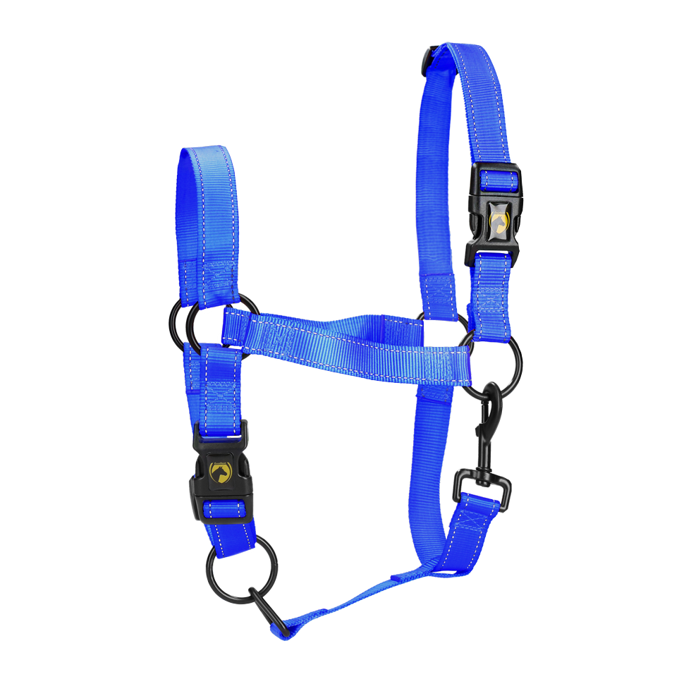 Excellent Horse Premium Halster M Pony Blauw