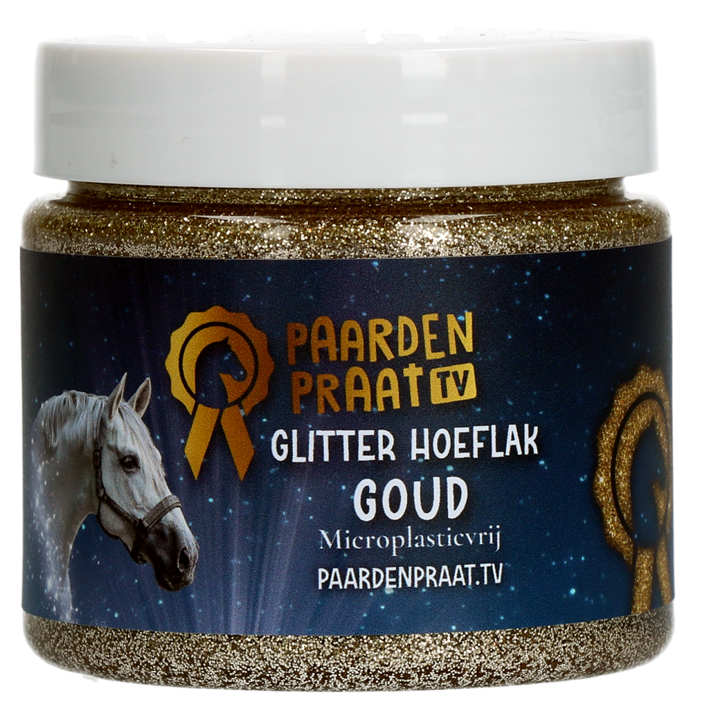 Paardenpraat TV Glitter Hoeflak Goud