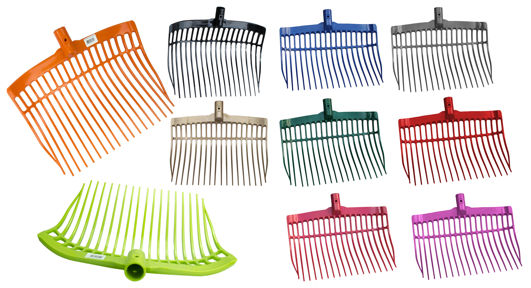 Mestvork kunststof zwart zonder steel