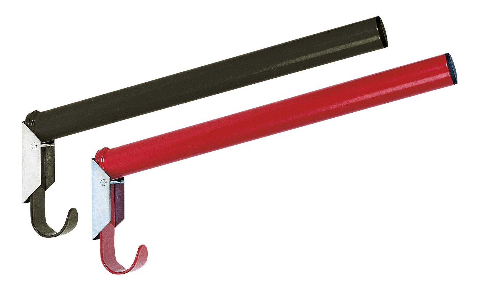 Zadelhouder 44cm rond metaal zwart