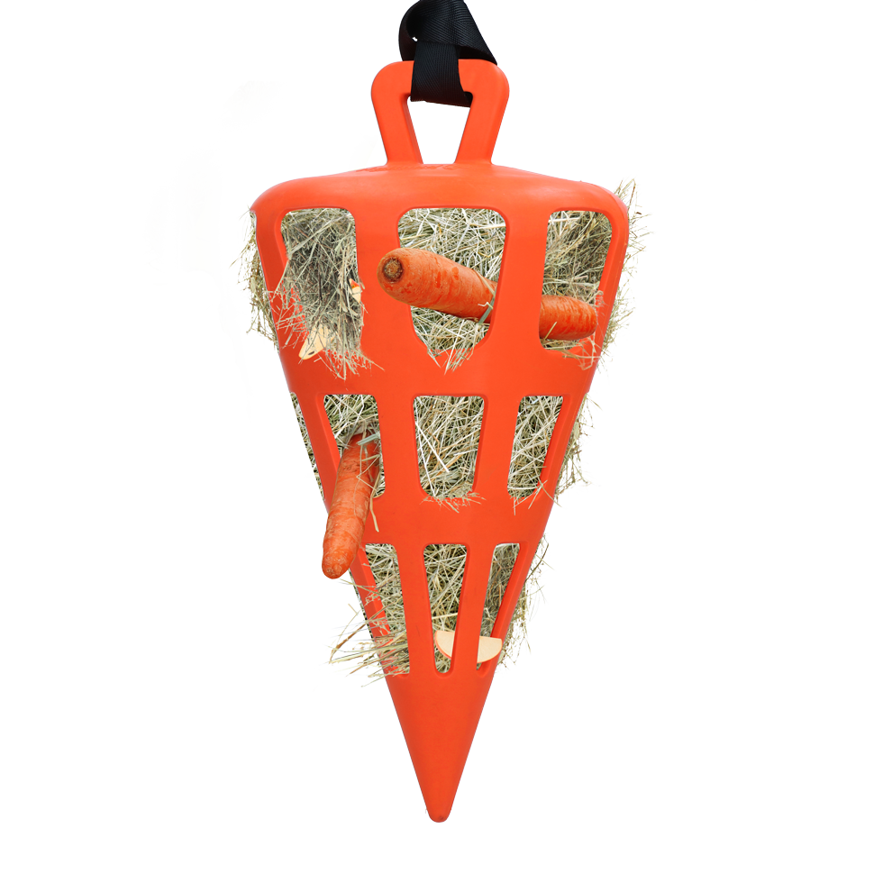 Hay Slowfeeder Fun and Flex 22 cm Oranje Wortel