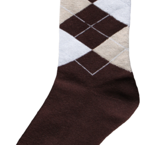 Ruitersok bruin/beige/wit 43-46