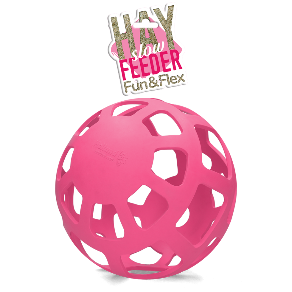 Hay Slowfeeder fun and flex 22 cm Roze Bal