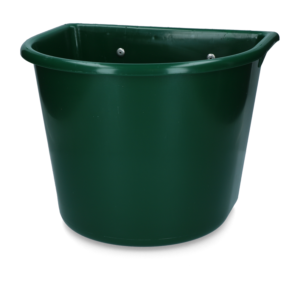 Voerbak 15 l met ophang groen