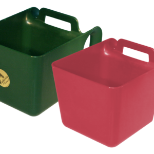 Voerbak met ophang en handgreep groen 11 l KS