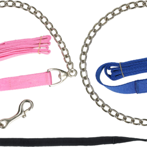 Geleidelijn met ketting zwart 250cm