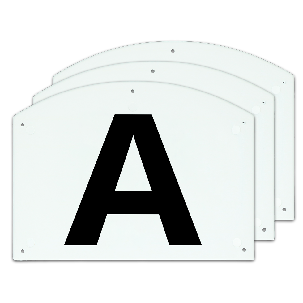 Show Jump letters A/B/C 27 x 20 cm