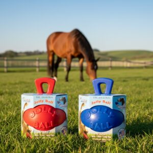 Jolly Ball 20cm Paard en Hond - Rood